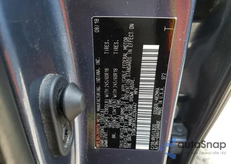 2018 Toyota Highlander Se from USA, damaged, VIN 5TDKZRFH3JS284447